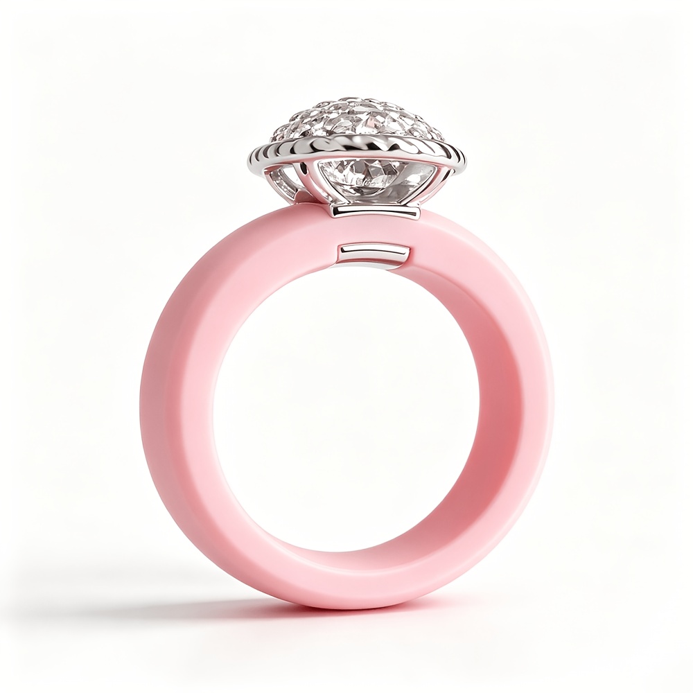 Women's Light Luxury Vintage Twisted Rope Zirconia Ring
